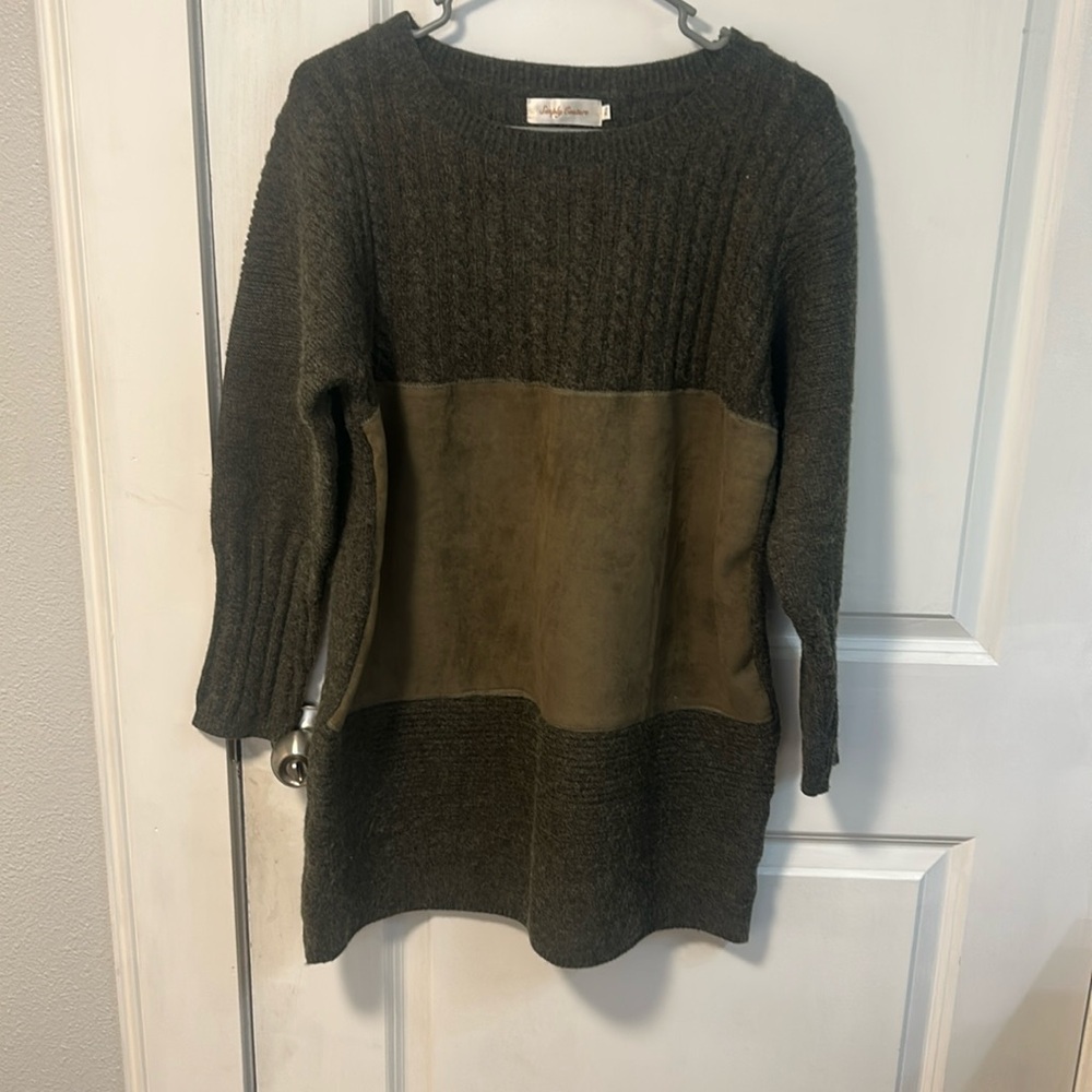 Green Simply Couture sweater dress